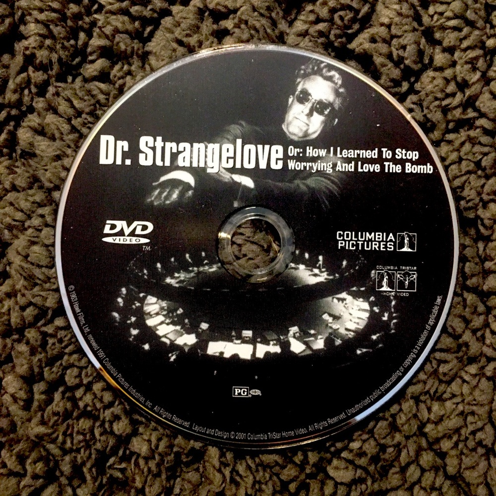 DVD - “Dr Strangelove:…” by Stanley Kubrick